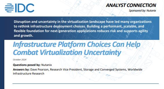 Analyst Q&A: Optimizing Your IT Costs: Nutanix vs. the Traditional Three-Tier Virtualization Solution